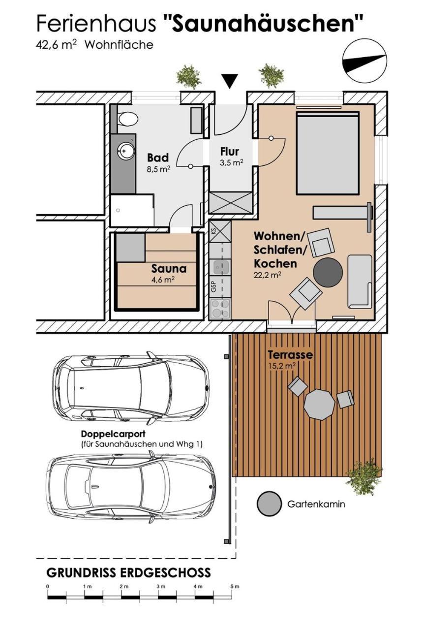 Villa Saunahäuschen Schmilau Exterior foto